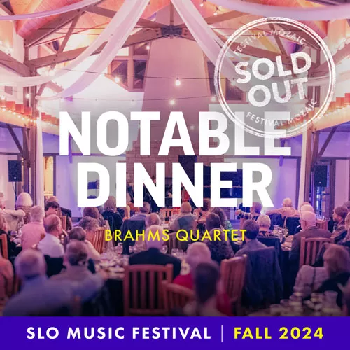 Notable Dinner: Brahms Quartet